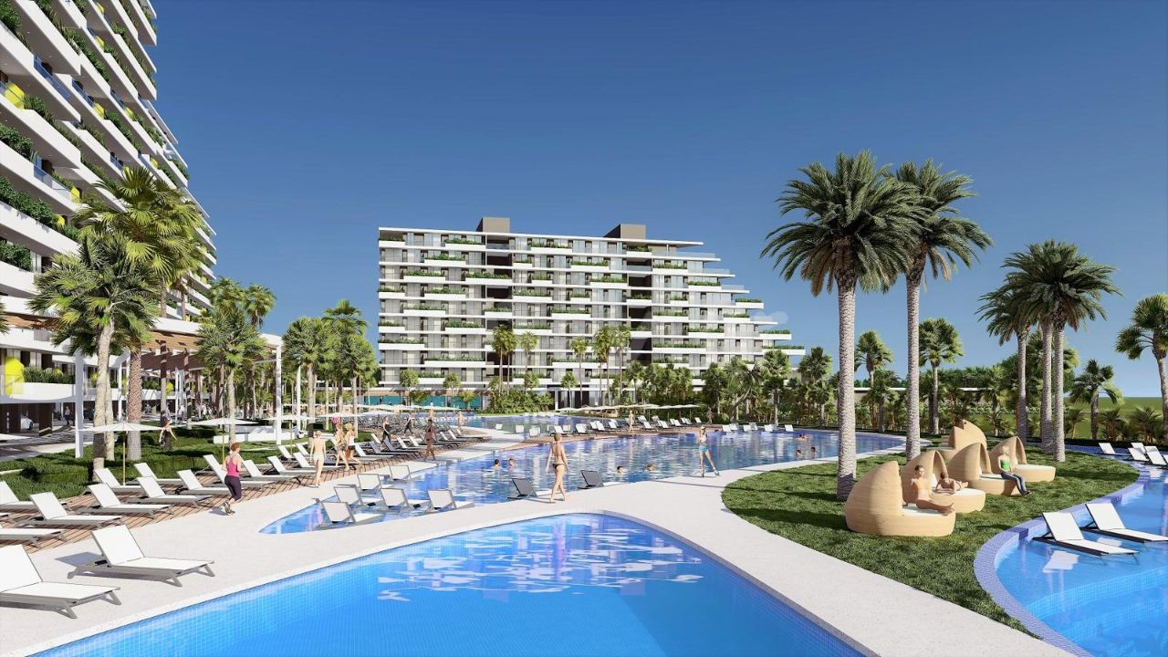 Direkt deniz manzaralı!! GRAND SAPPHIRE 2'de 1+1