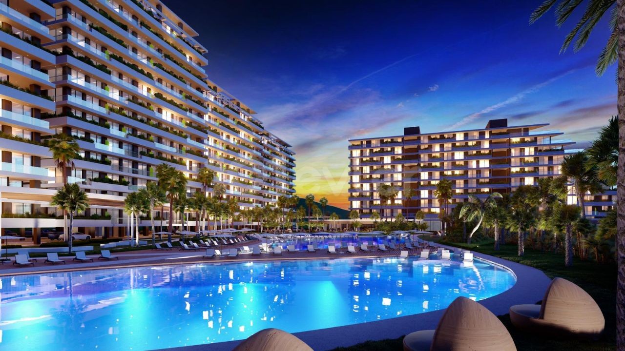 Direkt deniz manzaralı!! GRAND SAPPHIRE 2'de 1+1