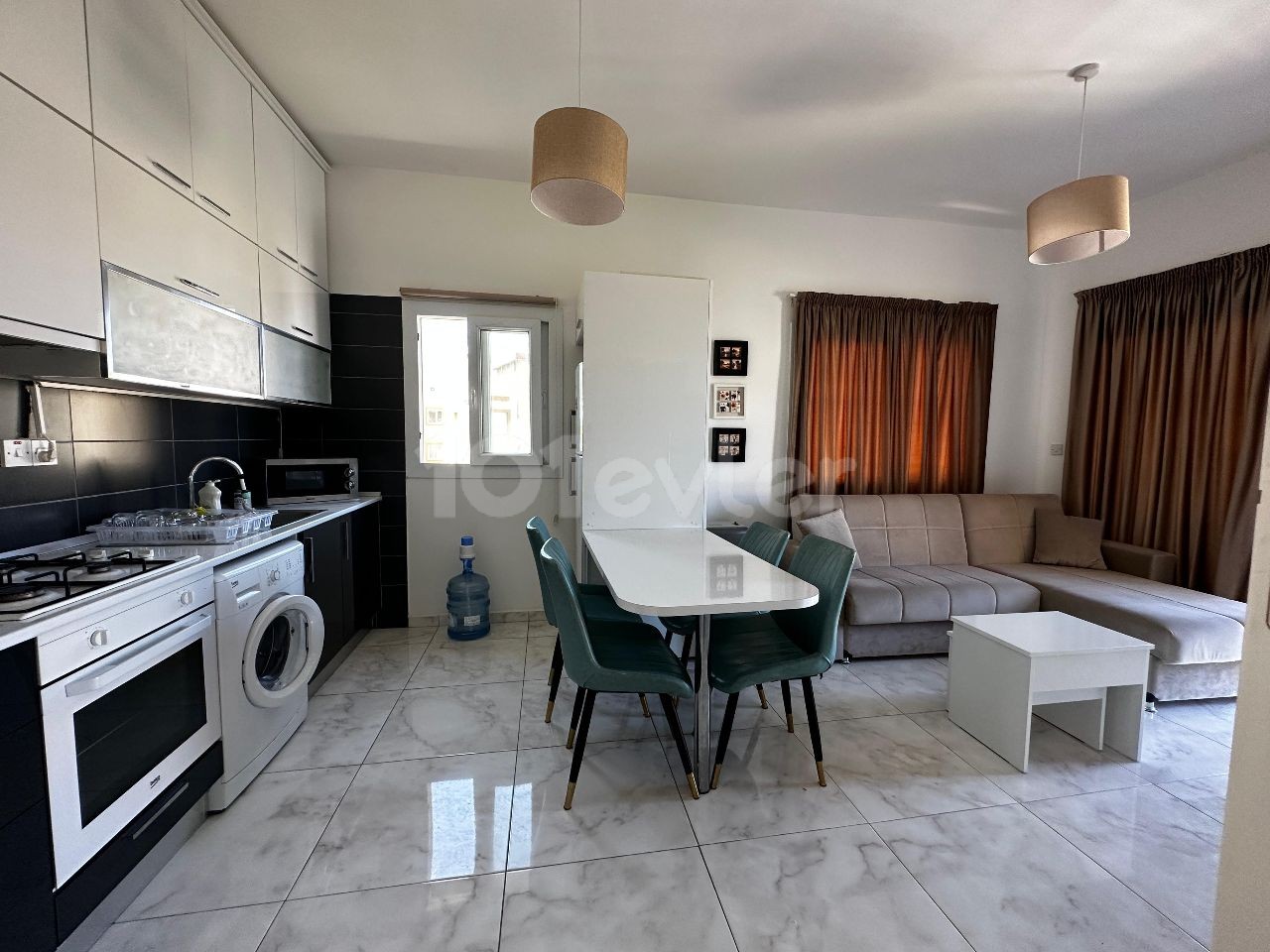 1+1 Flat for Rent in a Site with Sea View and Shared Pool in Alsancak Region from Redstone Island