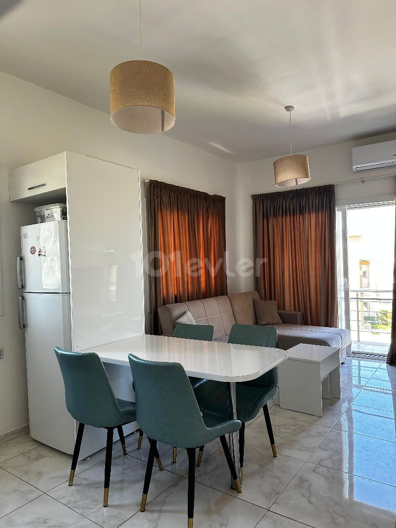 1+1 Flat for Rent in a Site with Sea View and Shared Pool in Alsancak Region from Redstone Island