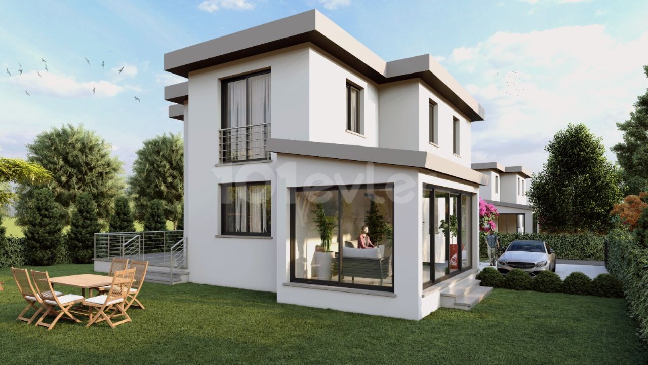 3+1 230 M2 VILLA FOR SALE WITHIN WALKING DISTANCE TO THE SEA IN GİRNE KARŞIYAKADA