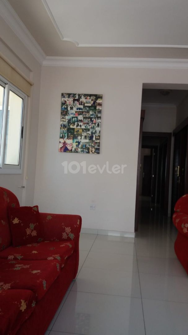 3+1 ground floor apartment with garden in Kucuk Kaymakli