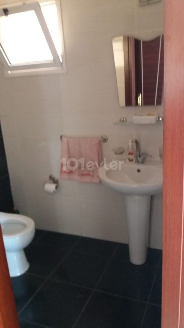 3+1 ground floor apartment with garden in Kucuk Kaymakli