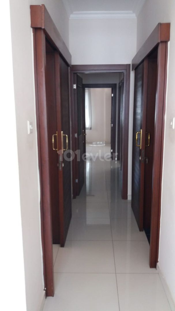 3+1 ground floor apartment with garden in Kucuk Kaymakli