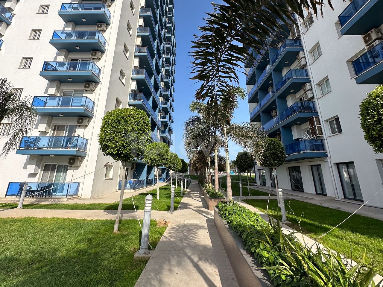 1+1 Luxuswohnung zur Tagesmiete mit Meerblick in Iskele Long Beach