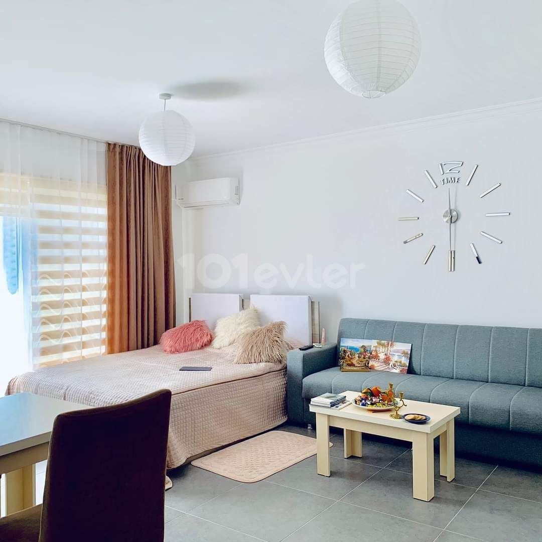 Fully Furnished Sea View Studio apartment for rent in Iskele, Long Beach