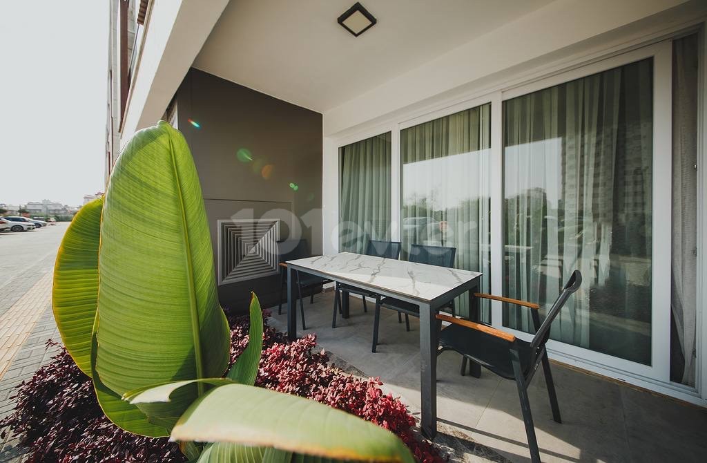 1+1 flat for urgent sale in a luxury site in Iskele, Long Beach