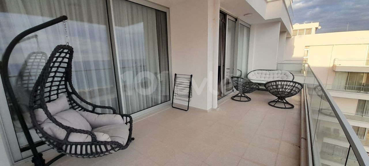 Fully furnished, sea view, LUXURY 1+1 flat for RENT in Iskele Bogaz