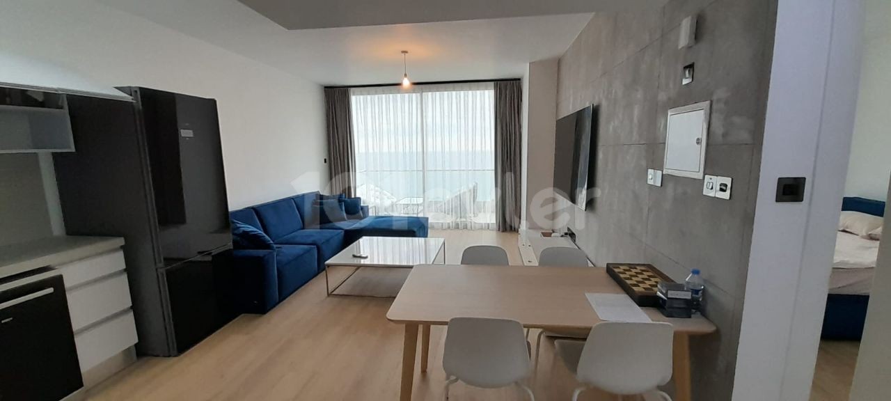 Fully furnished, sea view, LUXURY 1+1 flat for RENT in Iskele Bogaz