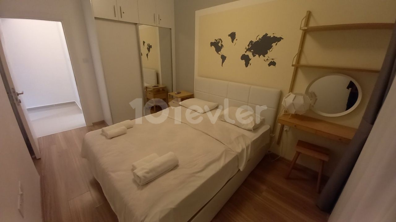 Iskele, Long Beach de kiralık 1+1 daire