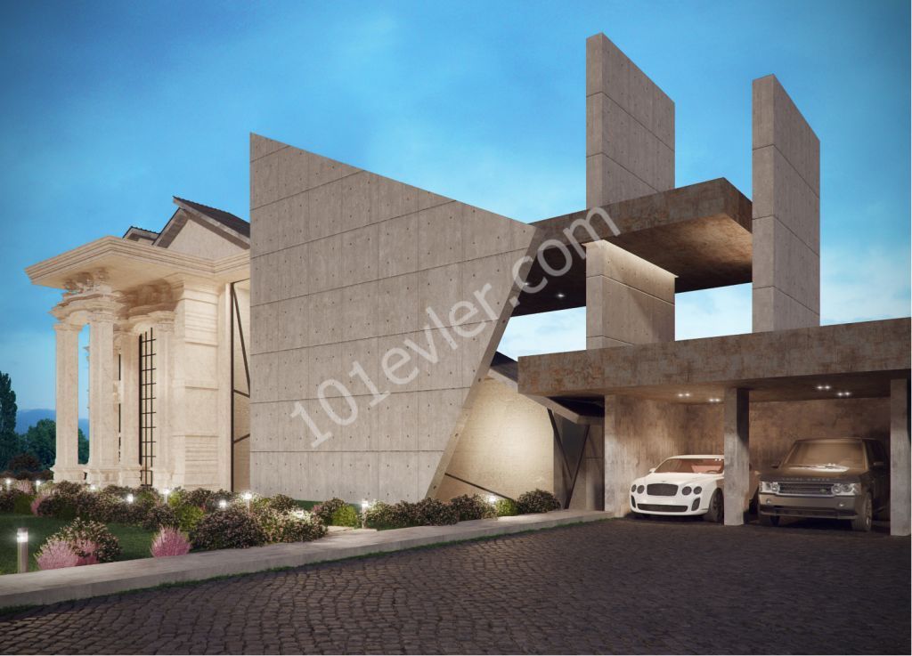 One step from the seaside, luxury villa project is ready, land for sale in Alsancak!