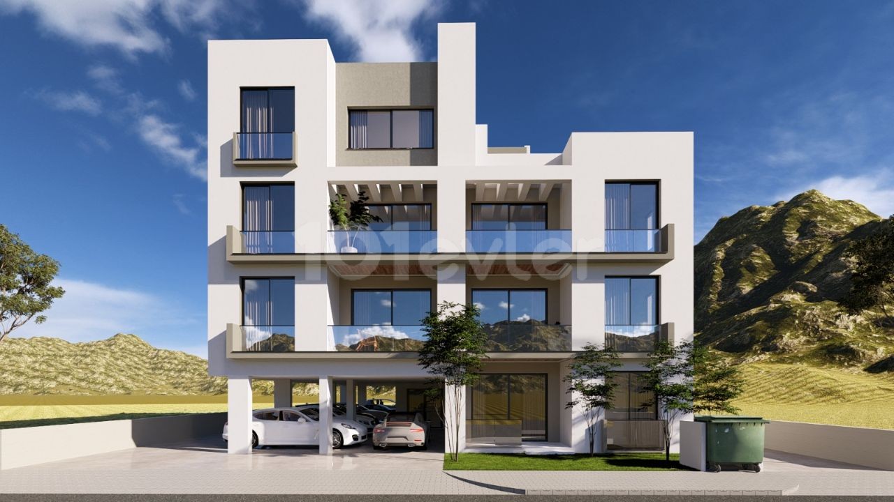 2+1 FLATS FOR SALE IN HAMİT VILLAGE IN NICOSIA UNDER PROJECT PHASE