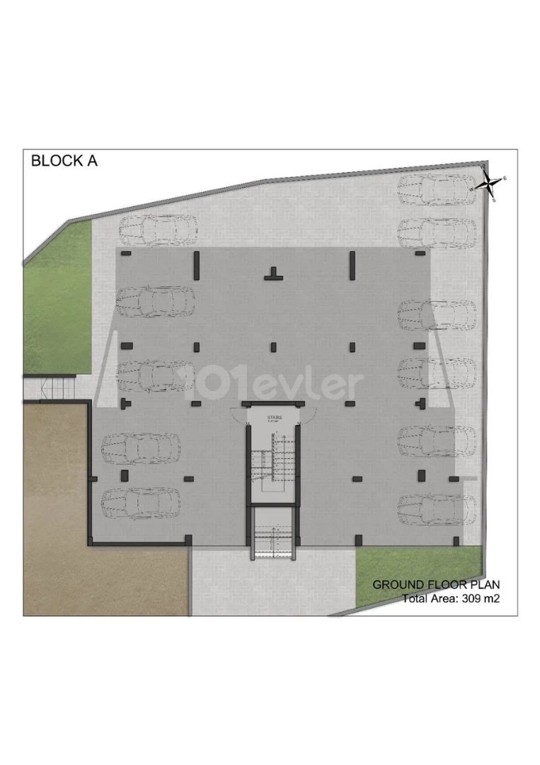 2+1 apartments in Alsancak ( apartment complex "Mountain hill" )