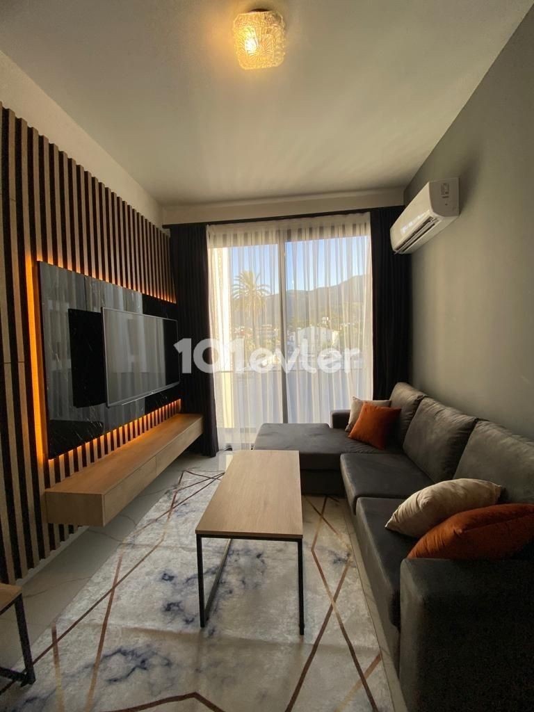 GIRNE ALSANCAK مبله 1+1 آپارتمان برای فروش