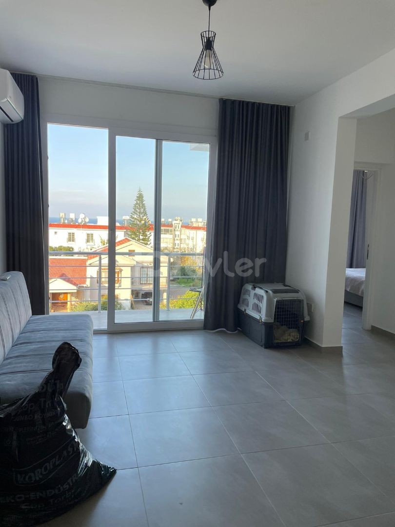 2+1 Flat with Mountain and Sea View in Lapta