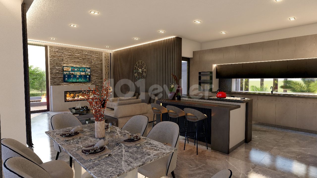 4+1 DUPLEX VILLA IN GIRNE ÇATALKÖY REGION