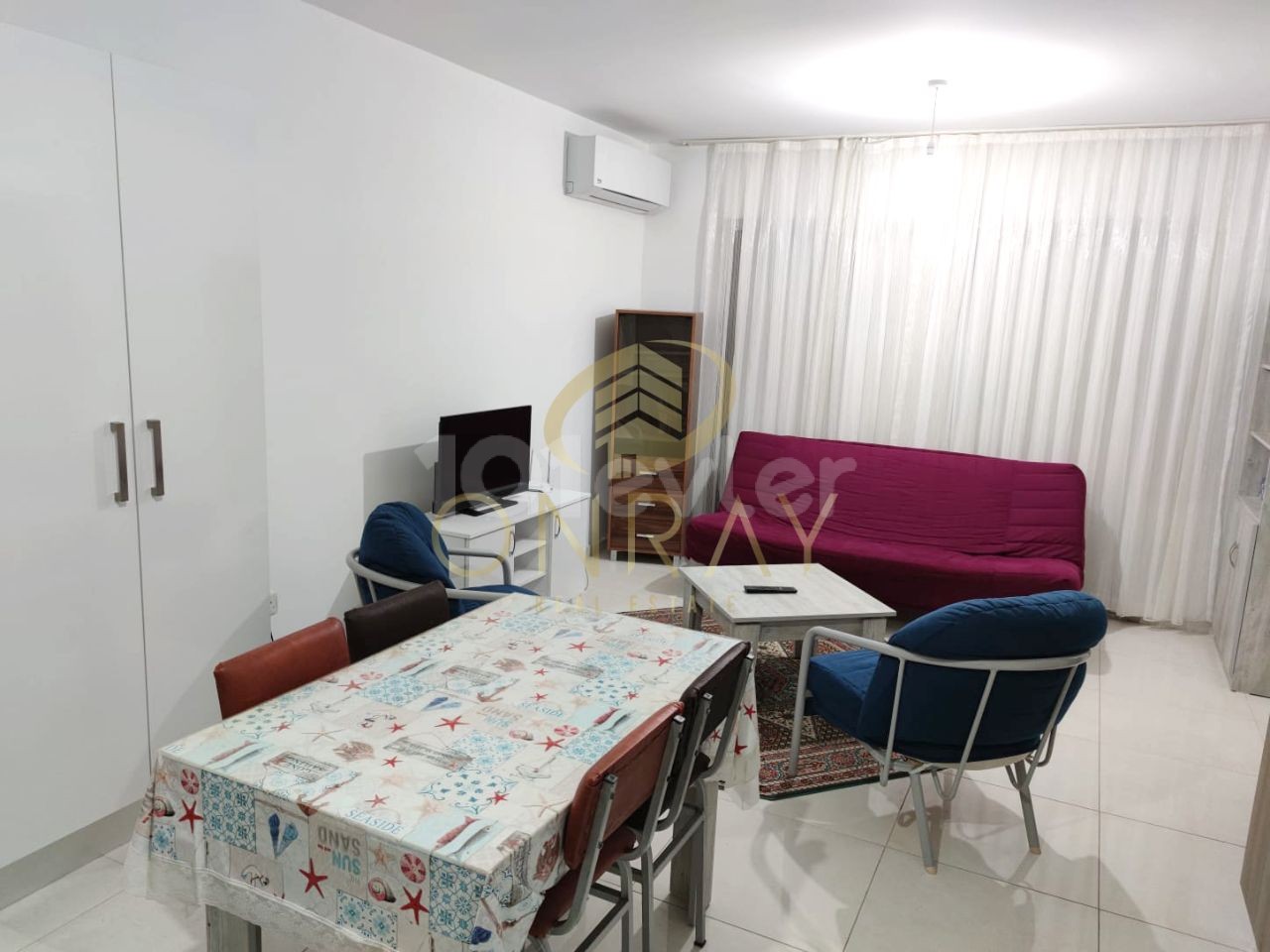 Gönyeli'de 2+1 Full Eşyalı Kiralık Daire.