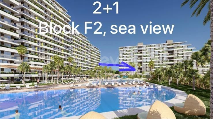 Шок-шок-шок!!! Гранд Сапфир Блок F 2+1 роскошная квартира с видом на море и бассейн