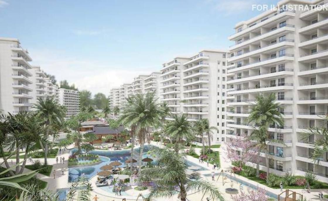 Возможность.. Caesar Resort 6.. Передача ключей в феврале 2025 года... Прямо с видом на бассейн.