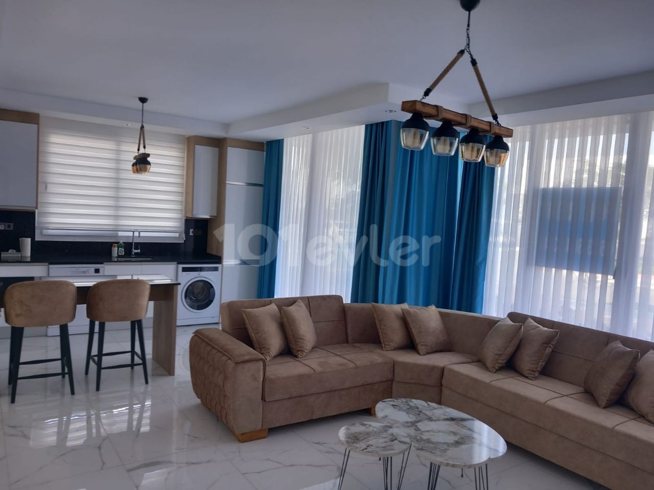 New 2+1 Fully Furnished Flat For Rent Inside A Complex Located In Bogaz, Iskele