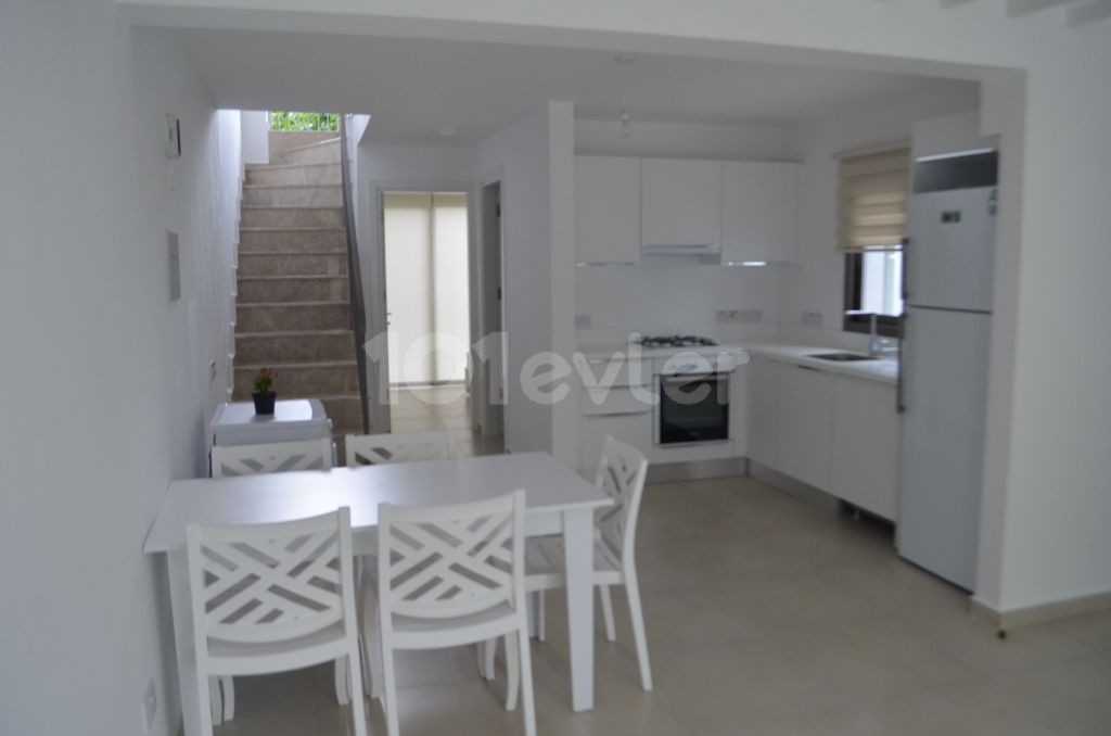 2+1 Duplex Villa for Rent in Milos Park Complex in Alsancak