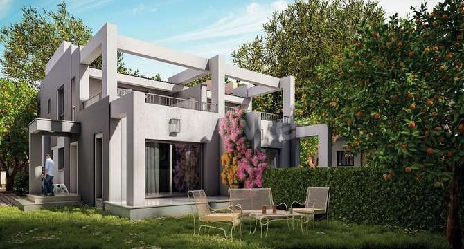 2+1 Duplex Villa for Rent in Milos Park Complex in Alsancak