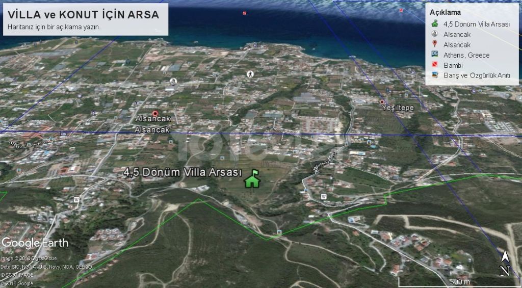 Girne Alsancak Satılık Arsa / Yatırım İçin Fırsat