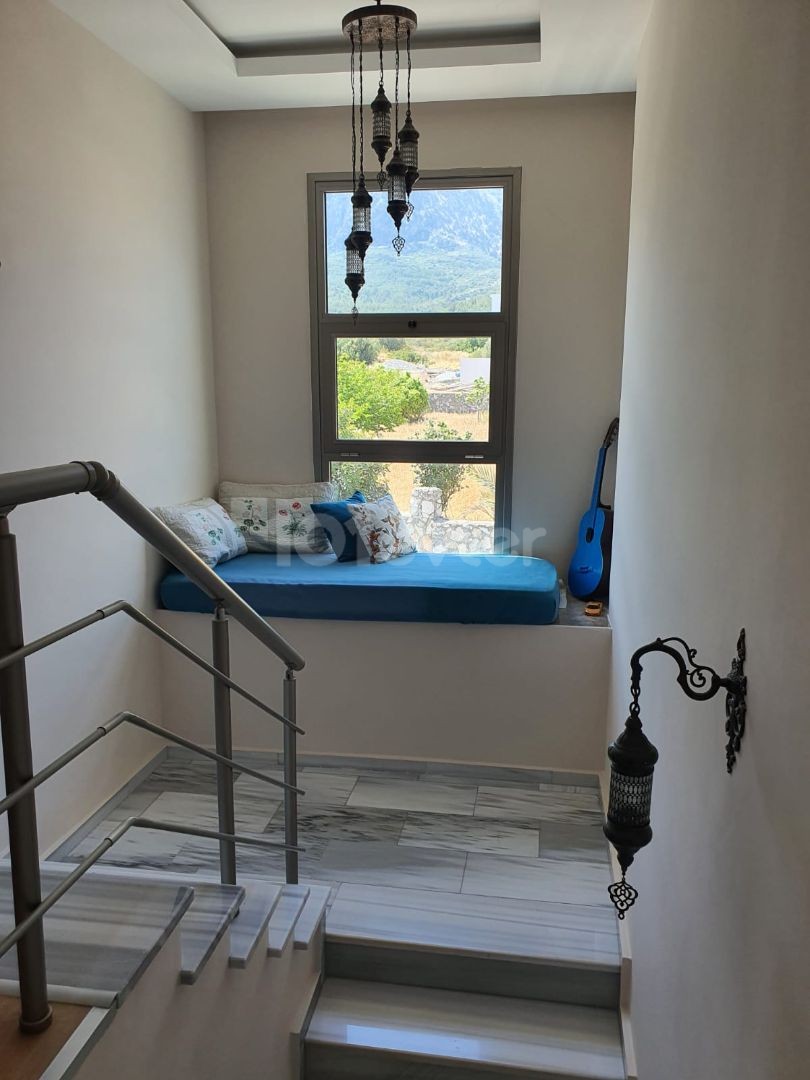  İN GİRNE ALSANCAK  FOR RENT  4+1 LUXURY VILLA  WITH PRIVATE POOL /SEA AND MOUNTAIN VIEW