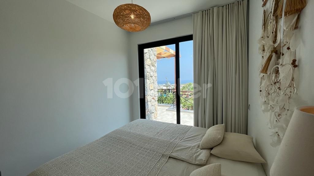 Beautiful 2+1 penthouse with a stunning Sea & Mountain view for Sale in Bahçeli region 
