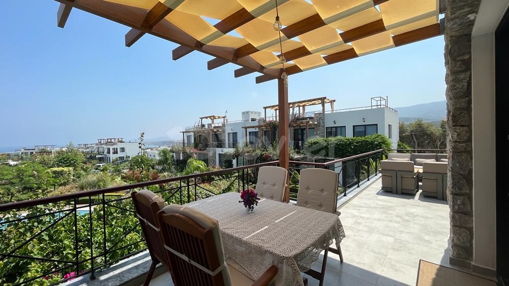 Beautiful 2+1 penthouse with a stunning Sea & Mountain view for Sale in Bahçeli region 