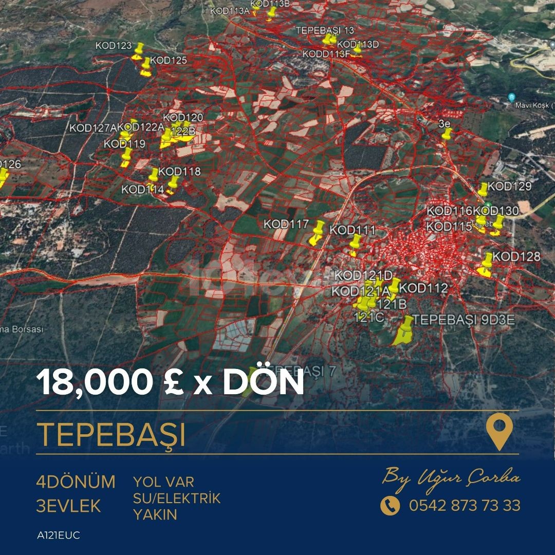 CHECK OUT THE LANDS WE OFFER TO YOU WITH OPEN/CLOSED OPEN FOR DEVELOPMENT OPTIONS IN THE Kyrenia REGION!