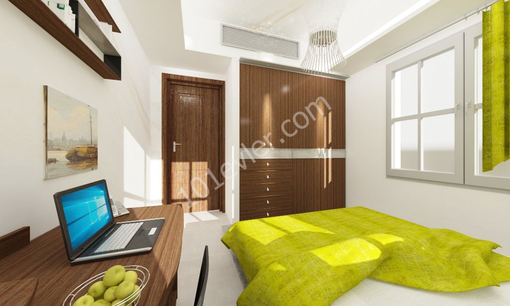 Nicosia-K.80 m2 Net Penthouse Apartments With Elevator in Kaymaklı Piggies Cape District ** 