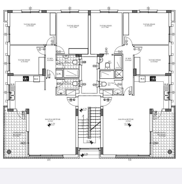 APARTMENTS MIT GARTEN UND TERRASSE, BESTEHEND AUS INSGESAMT 2 ETAGEN IN GEHRELI YESHILILADA ** 