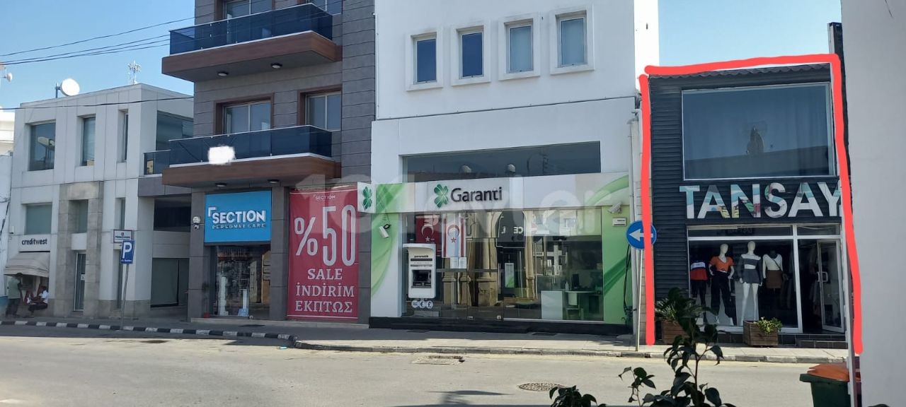 BUSINESS FOR SALE IN GUZELYURT, IN THE CENTER OF THE BAZAAR AND ON THE MAIN STREET.