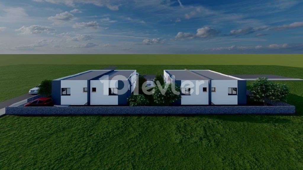 DETACHED HOUSES OF 100M2 WITH 2 BEDROOMS IN A REGION WHERE YOU CAN LIVE PEACEFULLY IN A SINGLE-STOREY GARDEN IN ALAYKÖY ** 