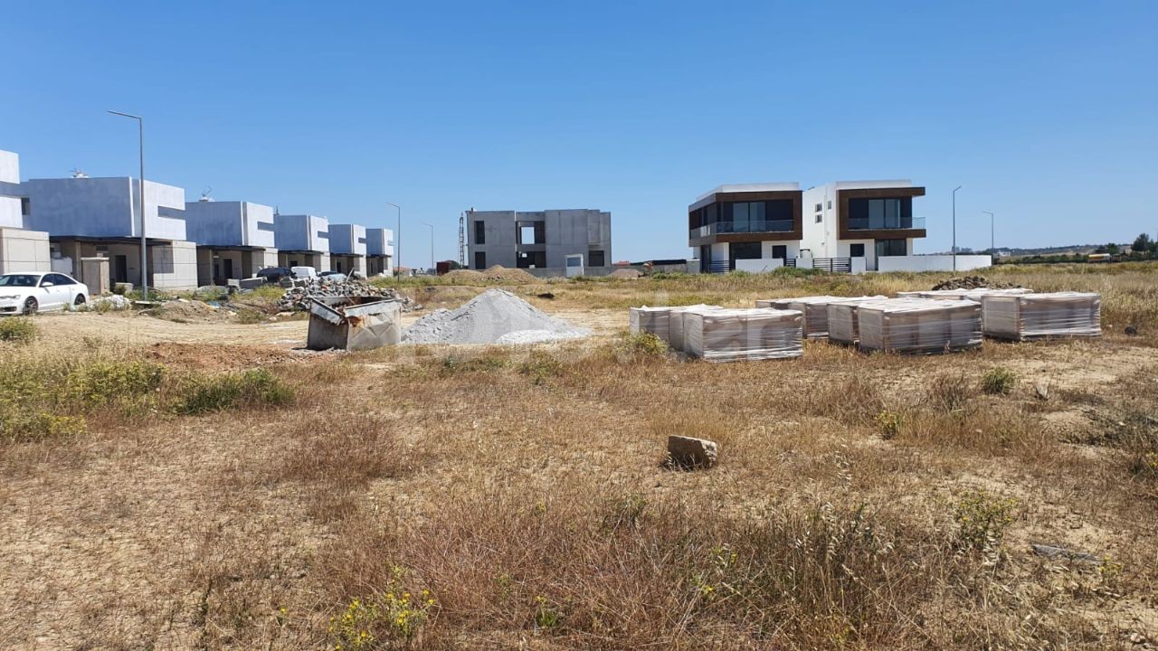 In Yenikent, the most prestigious area of Nicosia, 850 m2 in size, with a green area behind it, 2 floors residential zoning, Turkish Property Land for Sale !!!