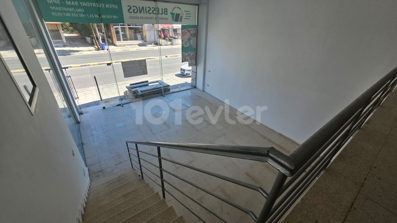 STANDARD SHOP FOR RENT WITHOUT PARKING PROBLEMS ON THE BUSINESS STREET OF NICOSIA ORTAKÖY