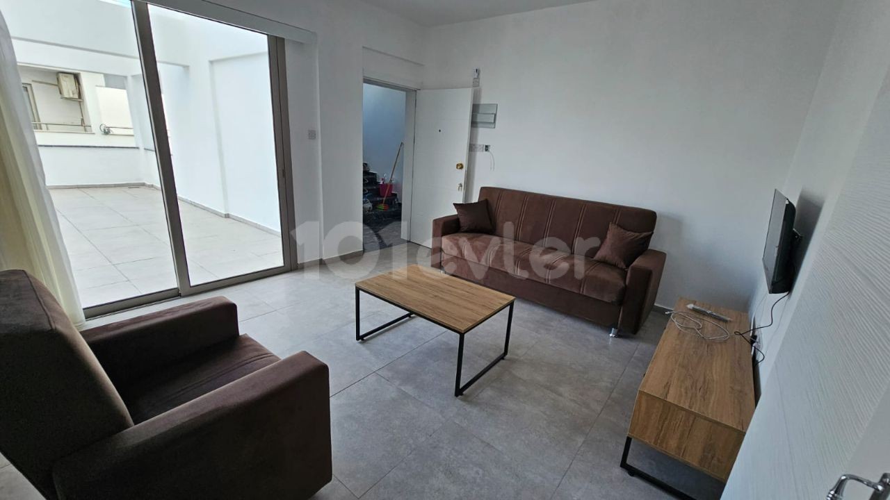 FULLY LUXURY FURNISHED COMPLETE RENTAL BUILDING IN NICOSIA KÜÇÜK KAYMAKLI, ON THE SERVICE ROUTE, 50 METERS FROM THE MAIN STREET, CONSISTING OF A TOTAL OF 10 FLATS