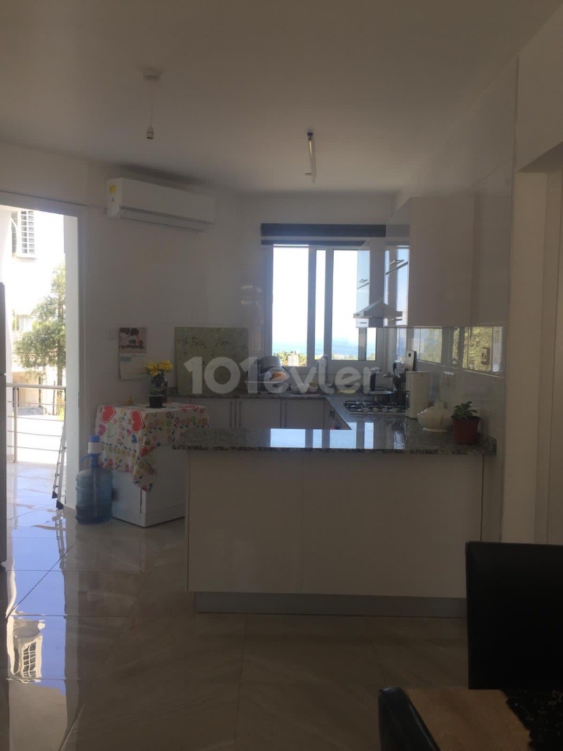 Sea View 2+1 Coupon Apartment in Lapta, Kyrenia 