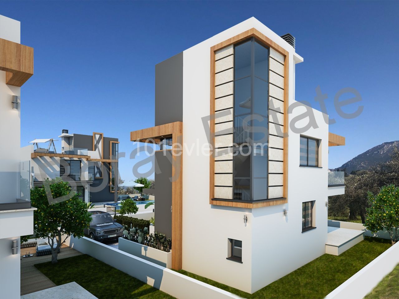 4+1 New detached villas for sale in Çatalköy district of Kyrenia; ** 