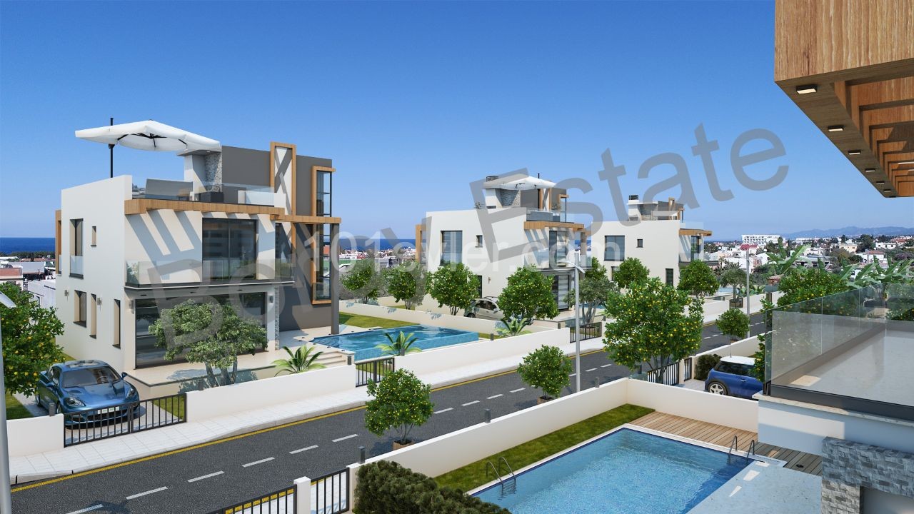 4+1 New detached villas for sale in Çatalköy district of Kyrenia; ** 