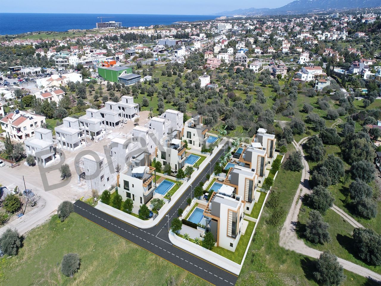 4+1 New detached villas for sale in Çatalköy district of Kyrenia; ** 