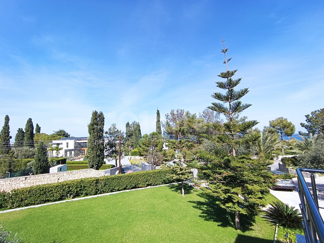 Magnificent villa among glass trees