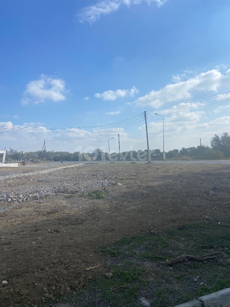 Turkish made land with commercial permit for sale in Kyrenia Bogaz region