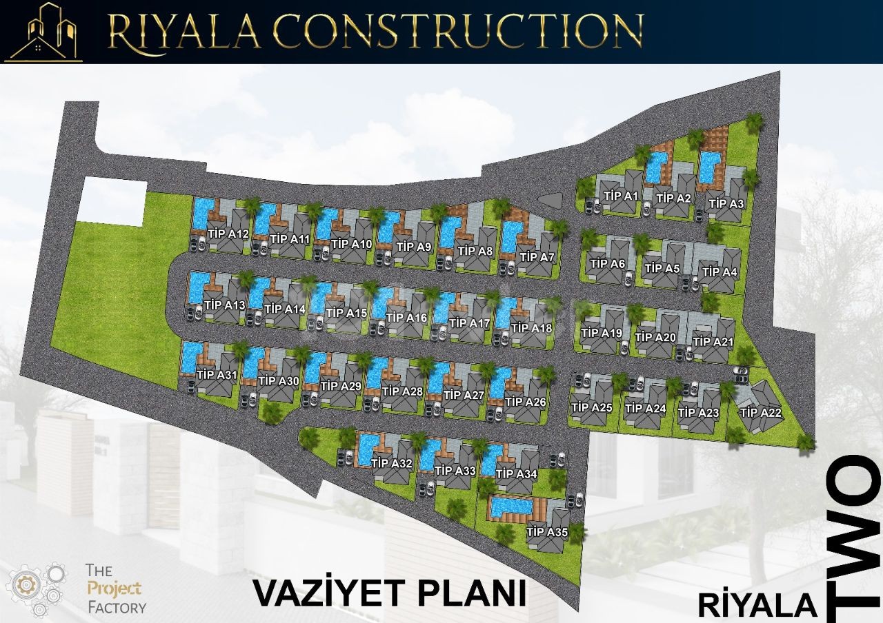 Girne'de dağ ve deniz manzaralı ultra lüks 4+1 villa