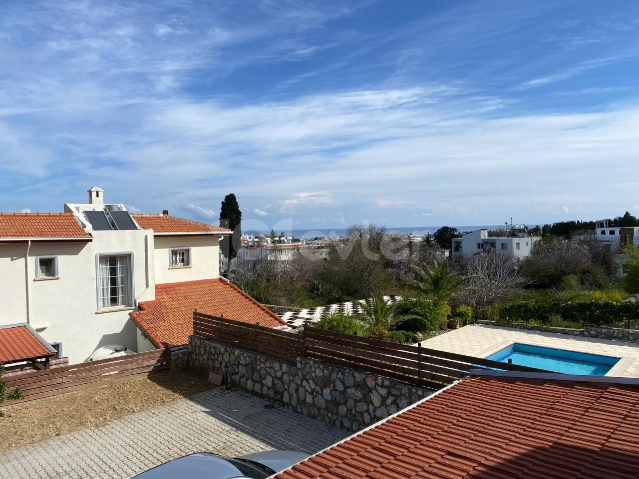 3+1 villa with mountain and sea views in Kyrenia