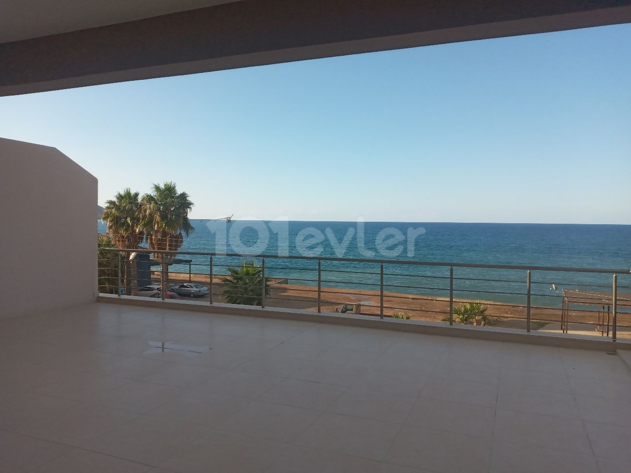 3+1 sea view, fully furnished flat for rent in Lefke Gemikonagi