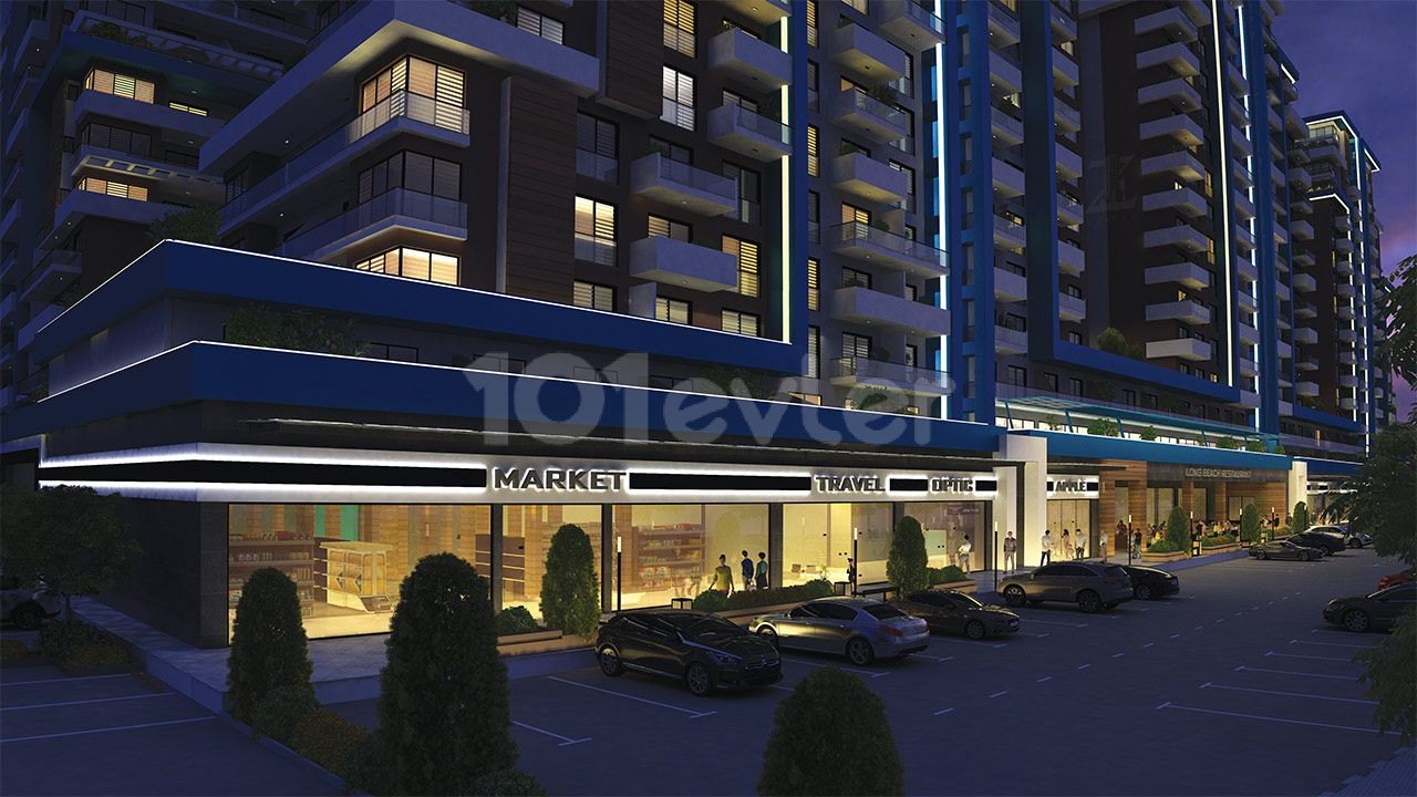 ⭐️ Below Market Price - 1+1 Residential Apartment in the "Riverside" project by "Noyanlar" company in the "Long Beach" area near the city of "Eskele" - Delivery in April 2024  -  #01026 
