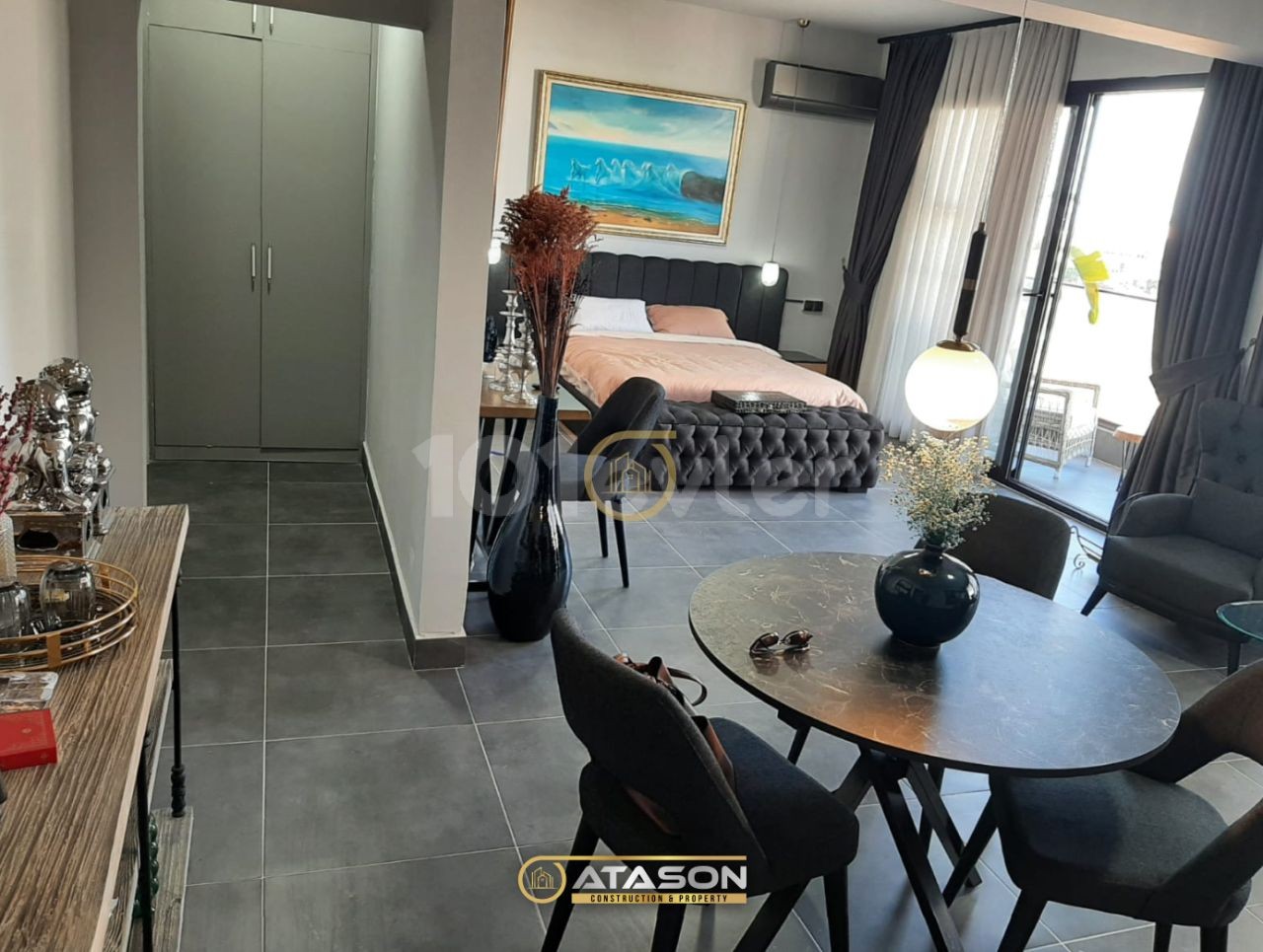 FULLY FURNISHED 1+1 LUXURY APARTMENT FOR DAILY RENT IN KYRENIA CENTER, SEAFRONT