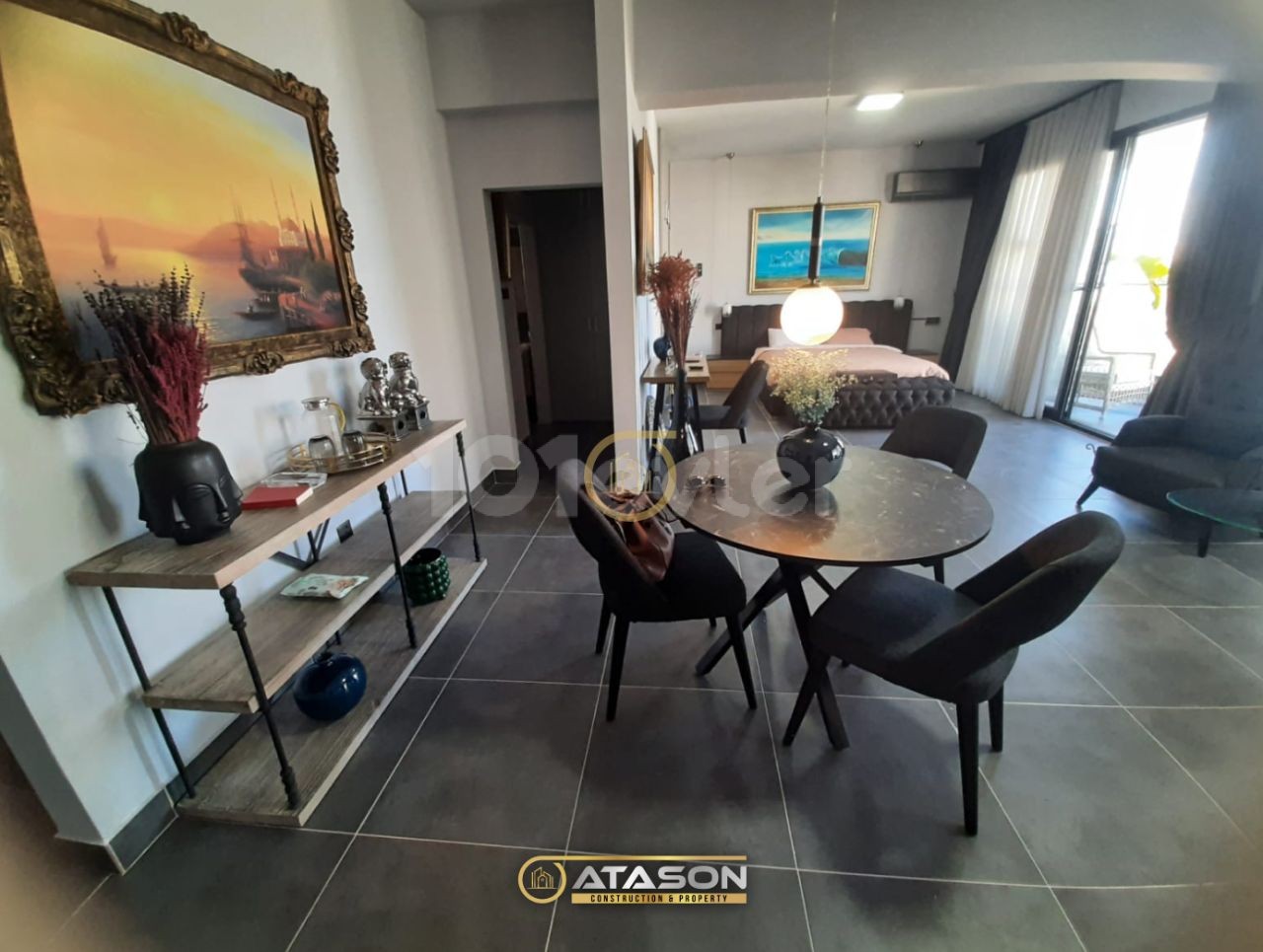 FULLY FURNISHED 1+1 LUXURY APARTMENT FOR DAILY RENT IN KYRENIA CENTER, SEAFRONT